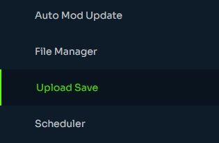 Indifferent Broccoli Upload Save configuration screen