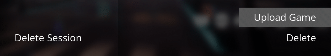 Satisfactory save upload screen showing the Upload Game option