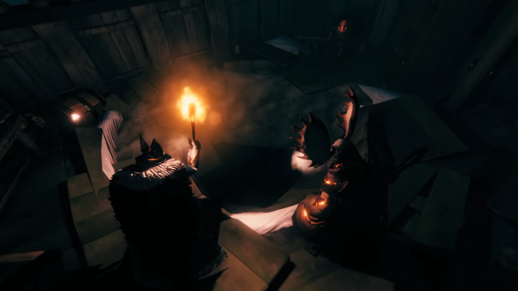 Entrance to the Winding Tunnels dungeon inside a large Deep North village house